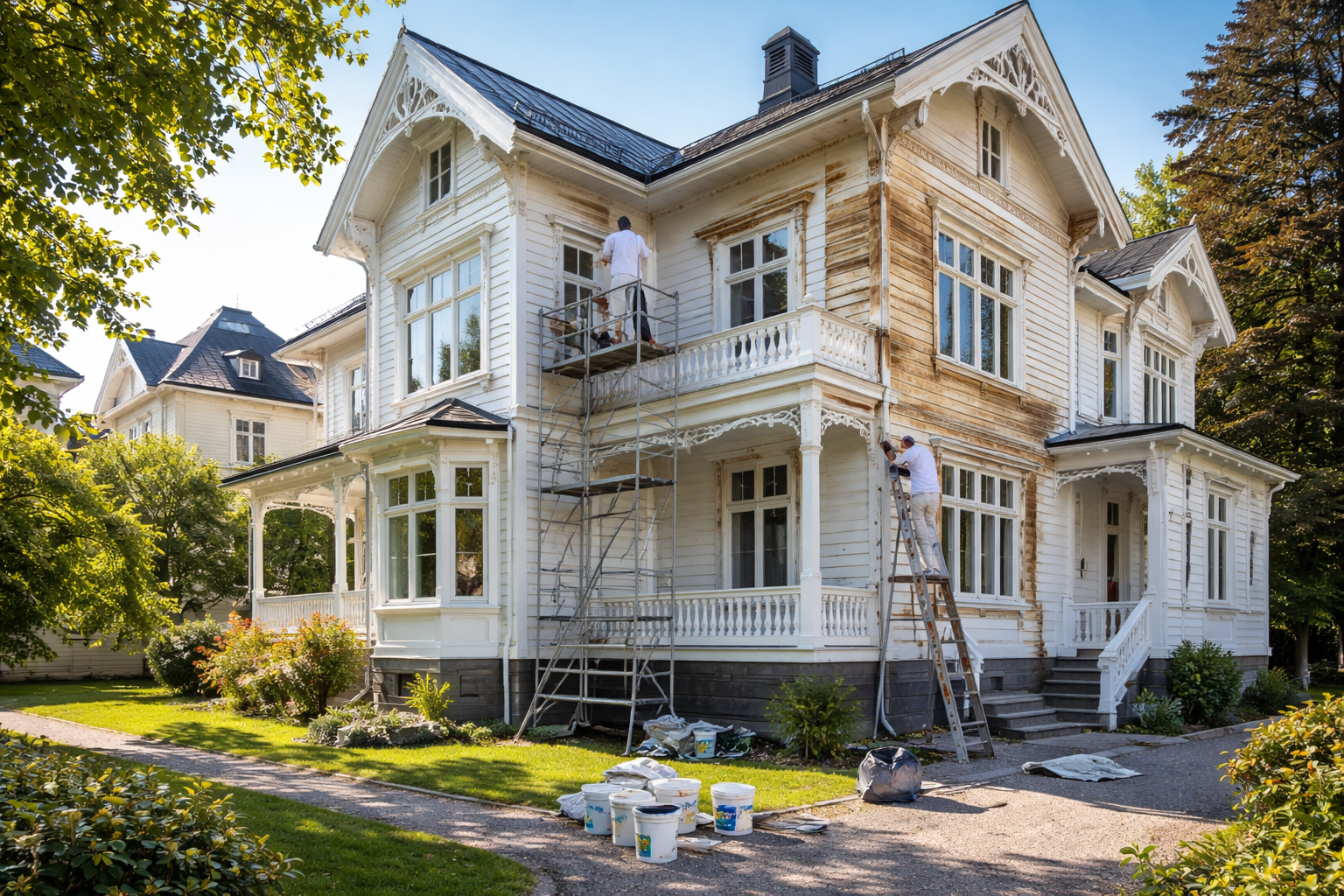 Rehabilitering av trefasade